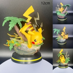 神奇宝贝场景皮卡丘宠物小精灵手办摆件 12cm