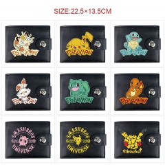 14 Styles Pokemon Cartoon Purse Anime Short Wallet