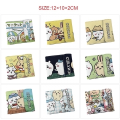 10 Styles Chiikawa Cartoon Purse Anime Short Wallet