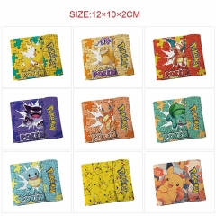 14 Styles Pokemon Cartoon Purse Anime Short Wallet