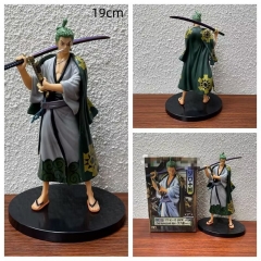 和之国武士 和服索隆 高约19cm 重约167g 彩盒8*11*17cm 一箱140个