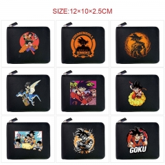 10 Styles Dragon Ball Z Cartoon Purse Anime Short Wallet
