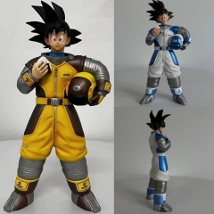 七龙珠 宇航服 孙悟空 蓝色 黄色 手办 高25cm