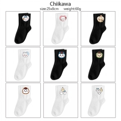 10 Styles Chiikawa Cartoon Character Pattern Anime Long Socks