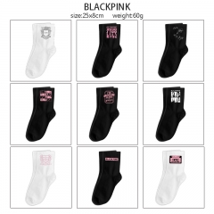 9 Styles K-POP BLACKPINK Cartoon Character Pattern Anime Long Socks