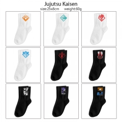 10 Styles Jujutsu Kaisen Cartoon Character Pattern Anime Long Socks