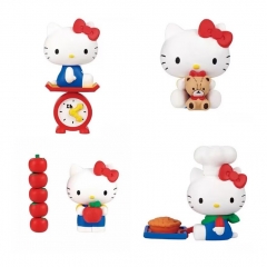 4pcs/set Hello Kitty Cartoon Anime PVC Figure