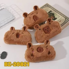 4 Styles Capybara Cartoon Pencil Box Anime Plush Pencil Bag