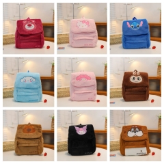 18 Styles Sanrio Capybara Cartoon Anime Plush Backpack Bag