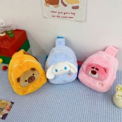 19*16*7cm 5 Styles Capybara Cartoon Plush Anime Crossbody Bag