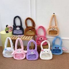 9 Styles Lots-o'-Huggin' Bear Capybara Cartoon Plush Anime Crossbody Bag