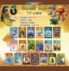 8pcs/set Italian Brainrot Cartoon Surprise Blind Box Anime Card
