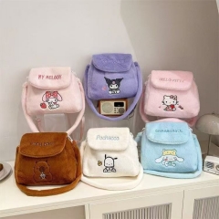 6 Styles Sanrio Capybara Cartoon Plush Anime Bag