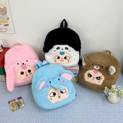 4 Styles Cute Cartoon Plush Anime Backpack Bag