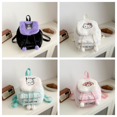 4 Styles Sanrio My Melody Cartoon Plush Anime Backpack Bag