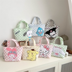 7 Styles Sanrio Cartoon Plush Anime Handbag Bag