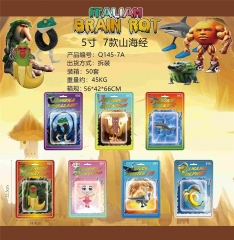 7pcs/set Italian Brainrot Cartoon Surprise Blind Box Anime Card