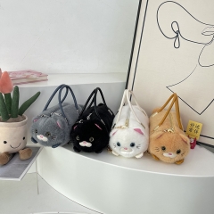 4 Styles Capybara Cartoon Plush Anime Crossbody Bag