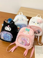 4 Styles Sanrio Cartoon Plush Anime Backpack Bag