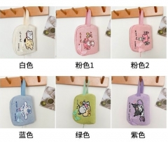 6 Styles Sanrio Kuromi Cartoon Plush Anime Storage Bag
