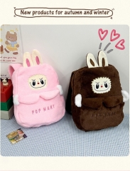 2 Styles POP MART Labubu Cartoon Plush Anime Backpack Bag