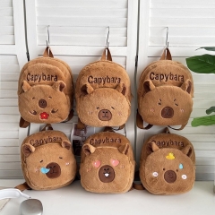6 Styles Capybara Cartoon Plush Anime Backpack Bag