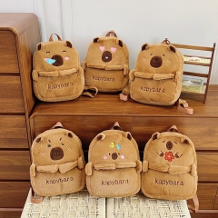 6 Styles Capybara Cartoon Plush Anime Backpack Bag