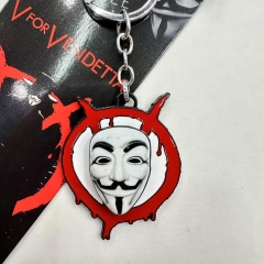 V for Vendetta Cartoon Anime Alloy Keychain