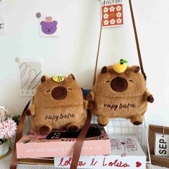 2 Styles Capybara Cartoon Plush Anime Crossbody Bag