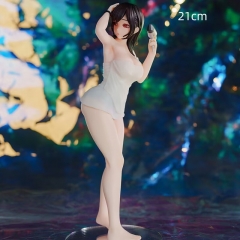 吹头发的JK手办美少女浴巾  21cm  50/箱