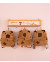 3 Styles Capybara Cartoon Plush Anime Backpack Bag