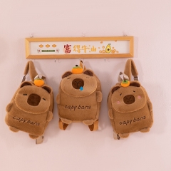 3 Styles Capybara Cartoon Plush Anime Backpack Bag