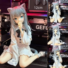 甘城猫猫原画猫娘手办可爱坐姿美少女动漫模型潮玩摆件
