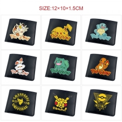14 Styles Pokemon Cartoon Purse Anime Short Wallet