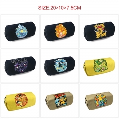 11 Styles Pokemon Cartoon Canvas Pattern Pencil Case Anime Pencil Bag