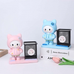 公仔树脂摆件KT猫笔筒送女生情人节礼物儿童玩具礼品