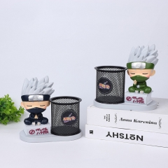 可爱火影忍者卡卡西卡通笔筒摆件毕业学生礼物办公室桌面摆饰收纳