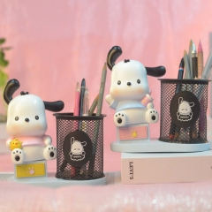 可爱恰恰小狗通树脂笔筒摆件毕业学生礼物办公室桌面摆饰收纳桶盒
