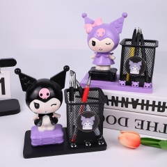 库洛米笔筒学生文具收纳盒可爱毕业礼物树脂摆件卡通模型桌面摆饰