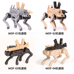 WOF01-04第三方DIY机械狼拼装积木玩具益智拼装配件袋装
