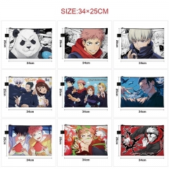 10 Styles Jujutsu Kaisen Cartoon Pattern Anime File Pocket