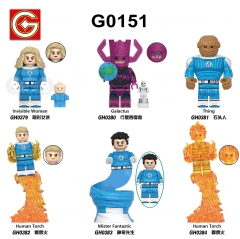 G0151积木人仔GH0379-0384儿童拼装玩具批发外贸袋装