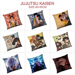 45*45cm 11 Styles Jujutsu Kaisen Cartoon Anime Pillow