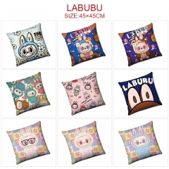 labubu-17款 动漫-45x45双面印花抱枕