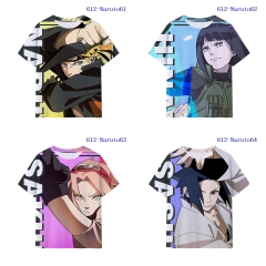 5 Styles Naruto Cartoon Pattern Anime T-shirt