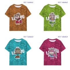 5 Styles POP MART Labubu Cartoon Pattern Anime T-shirt