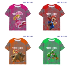 5 Styles Super Mario Bro Cartoon Pattern Anime T-shirt
