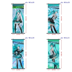 40*102cm 5 Styles Hatsune Miku Cartoon Wallscrolls Waterproof Anime Wallscrolls
