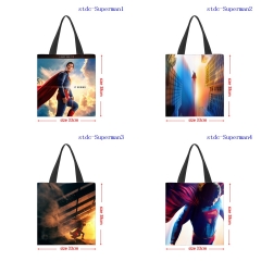 33*38cm 7 Styles Superman Cartoon Shopping Bag Canvas Anime Handbag