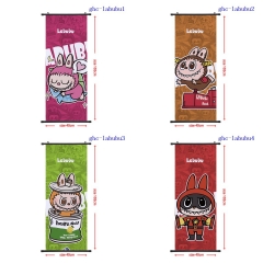 40*102cm 5 Styles POP MART Labubu Cartoon Wallscrolls Waterproof Anime Wallscrolls